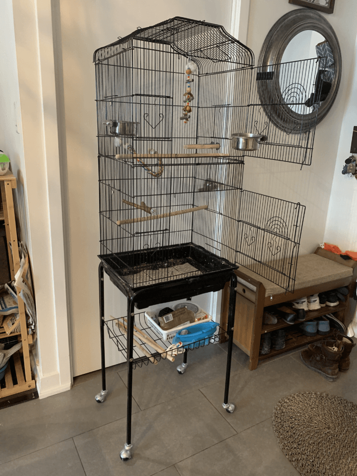 The PawHut Sanctuary on its stand