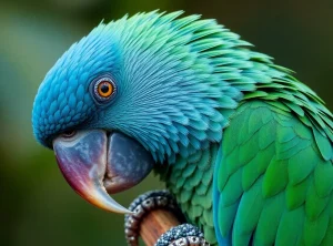 Parrot showing sign