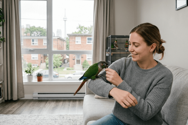 best conure breeds for renters in apartment setting